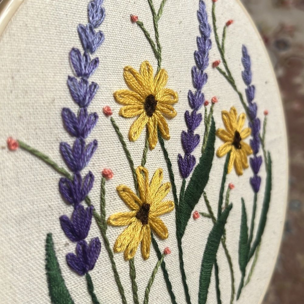 Embroidered Floral Motif - Picture 2 of 4